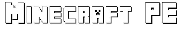 Minecraft PE font preview
